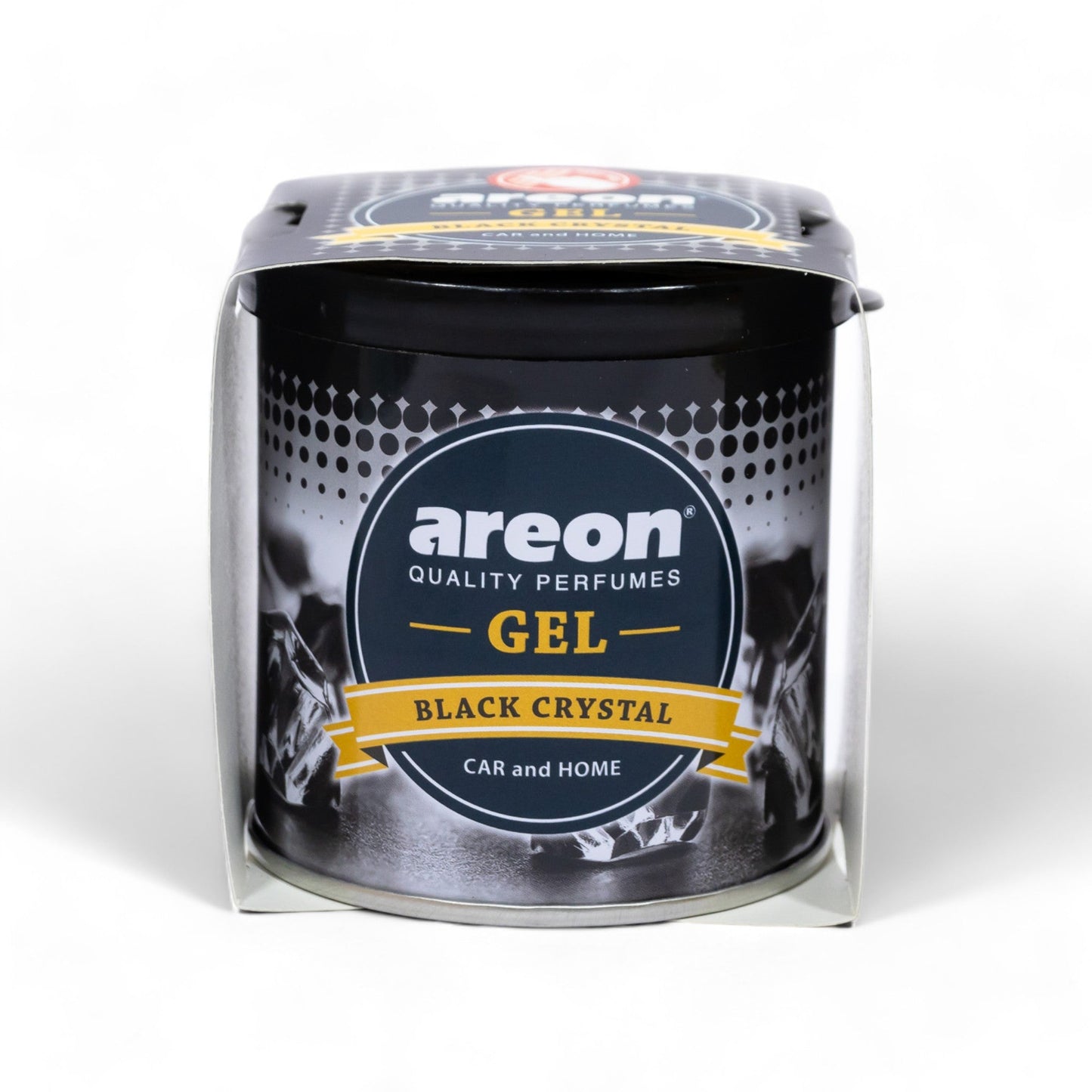 Areon Black Crystal Gel Car Freshener - TurboCars