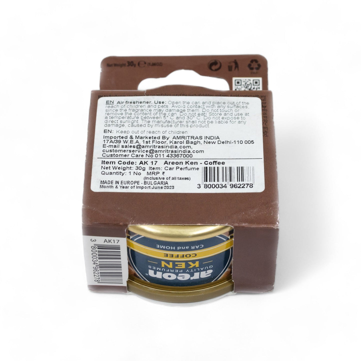 Areon Ken Gel Can 35g Car Freshener - Coffee - TurboCars