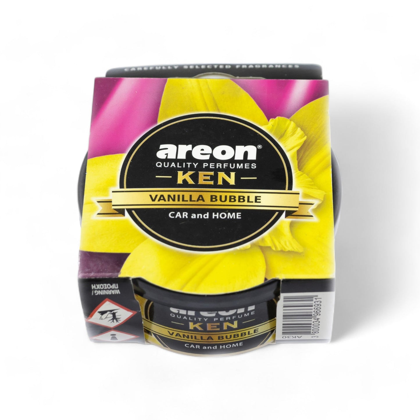Areon Ken Gel Can 35g Car Freshener - Vanilla Bubble - TurboCars