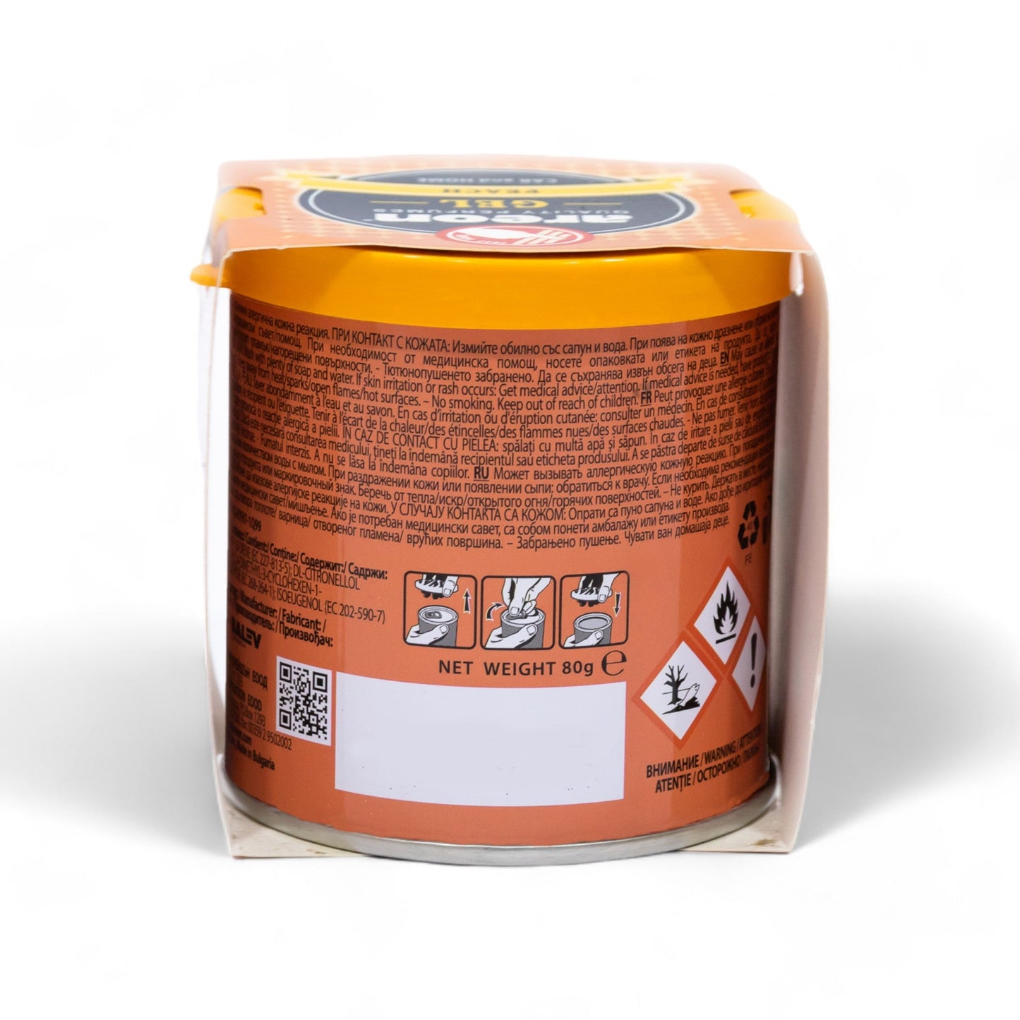 Areon Peach Gel Car Freshener - TurboCars