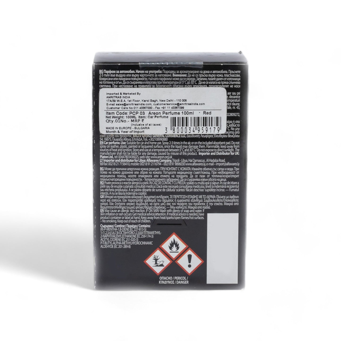 Areon Premium 100ml Car Perfume - Red - TurboCars