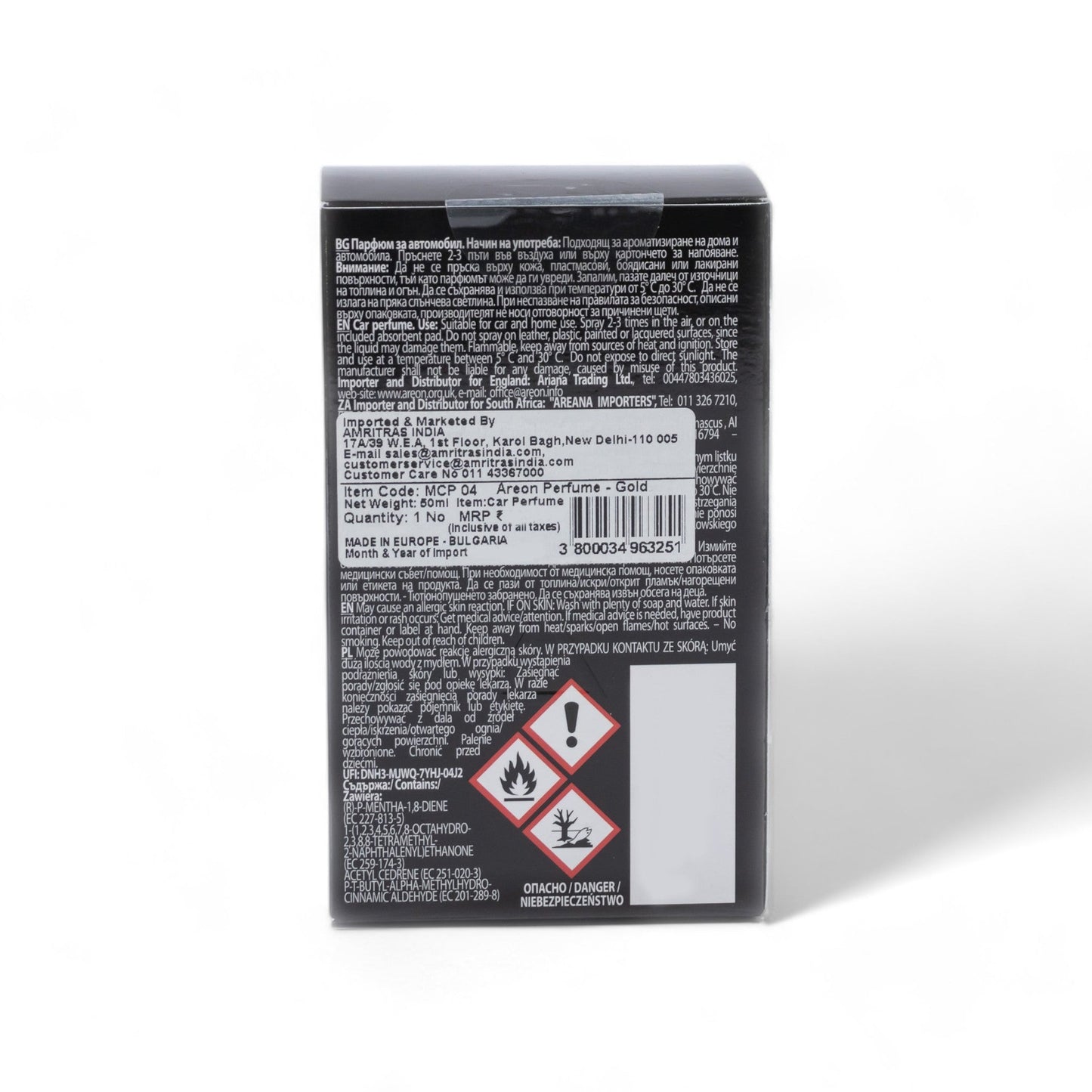 Areon Premium 50ml Car Perfume - Gold - TurboCars