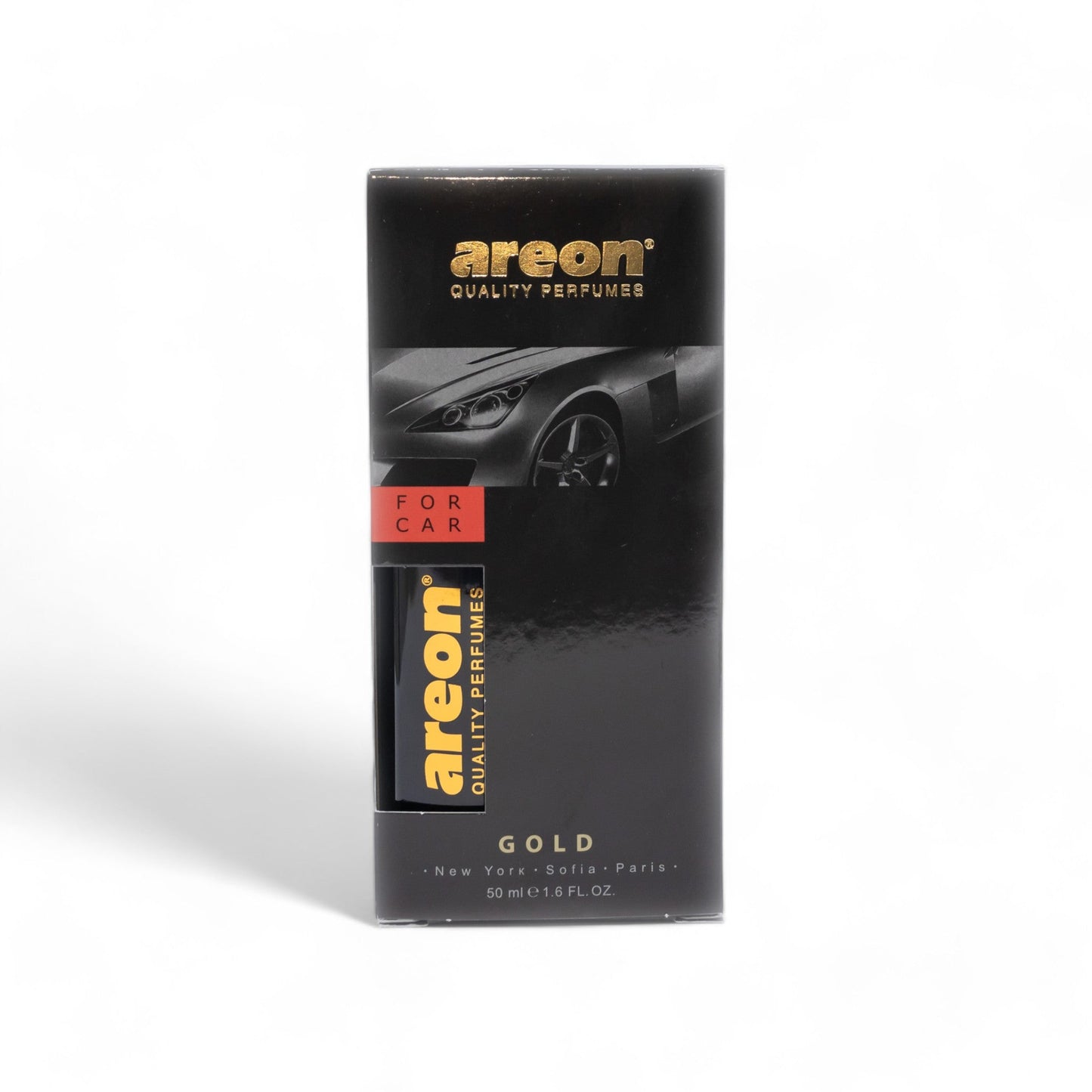 Areon Premium 50ml Car Perfume - Gold Metal - TurboCars