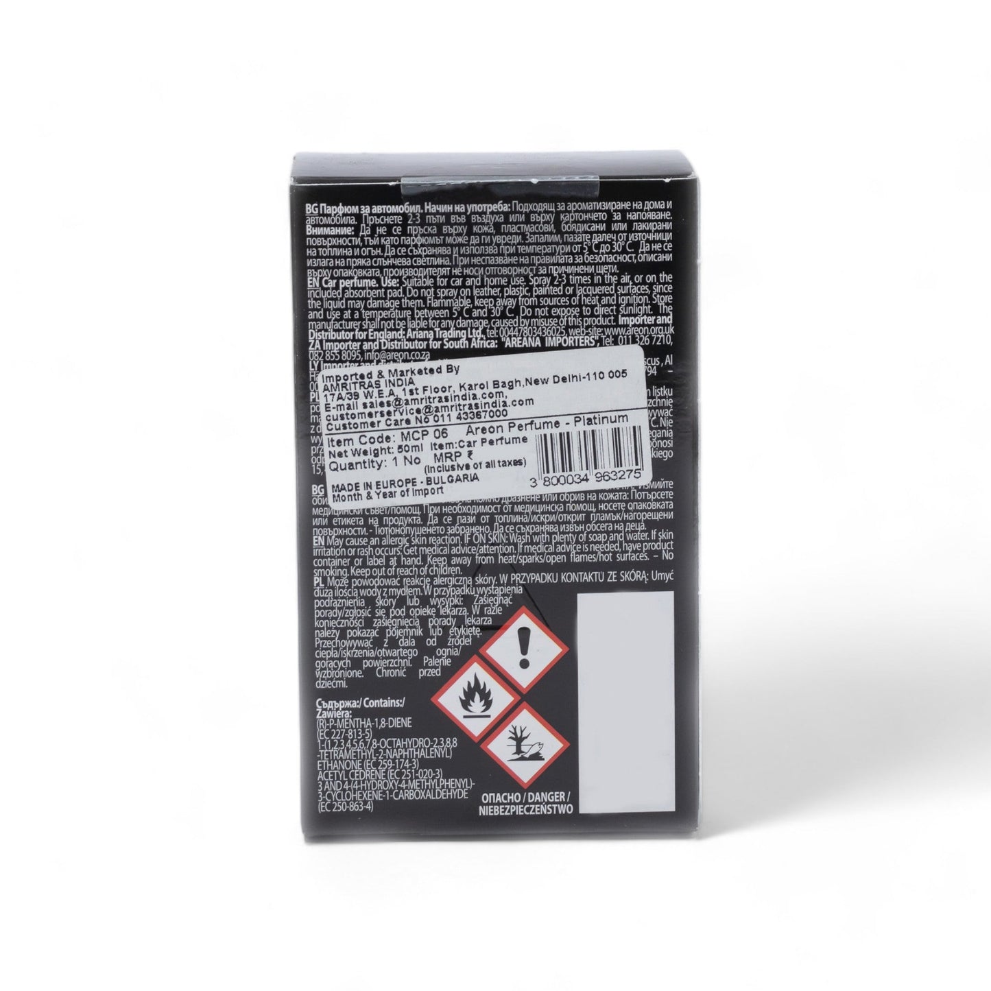 Areon Premium 50ml Car Perfume - Platinum - TurboCars