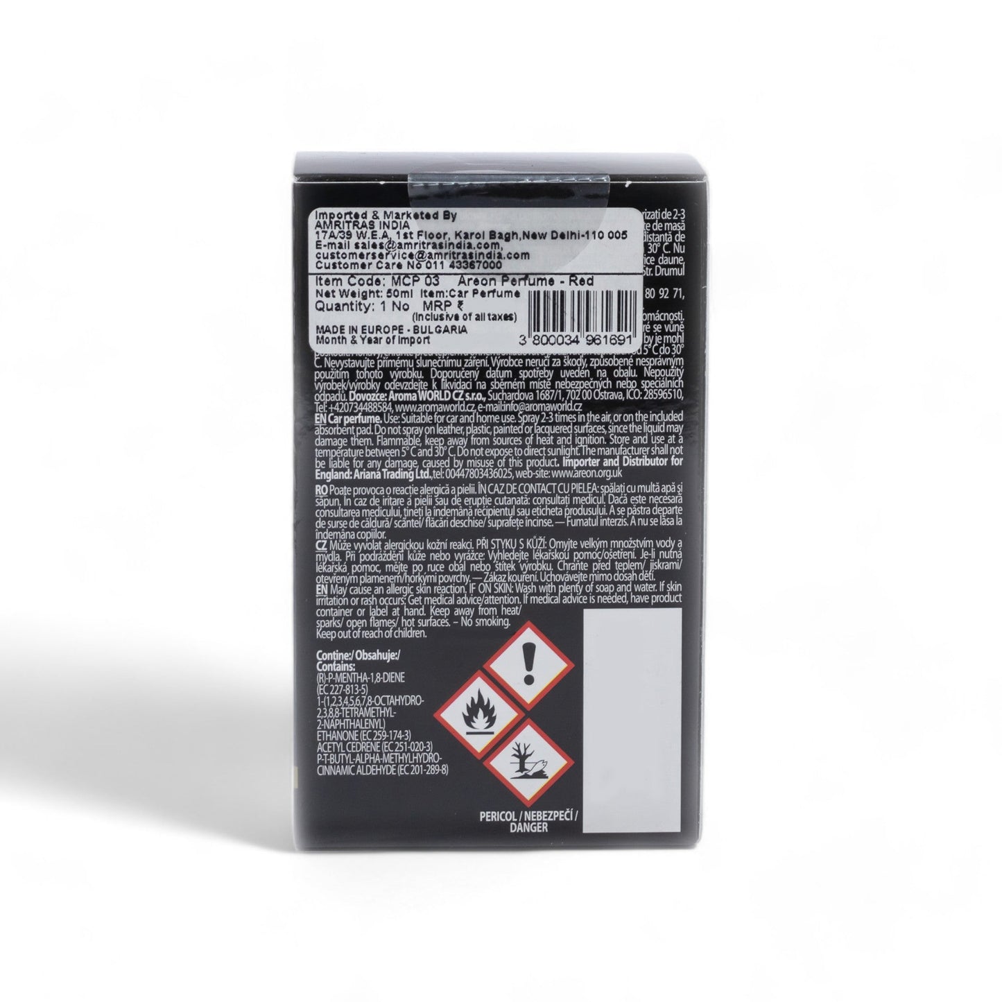 Areon Premium 50ml Car Perfume - Red - TurboCars