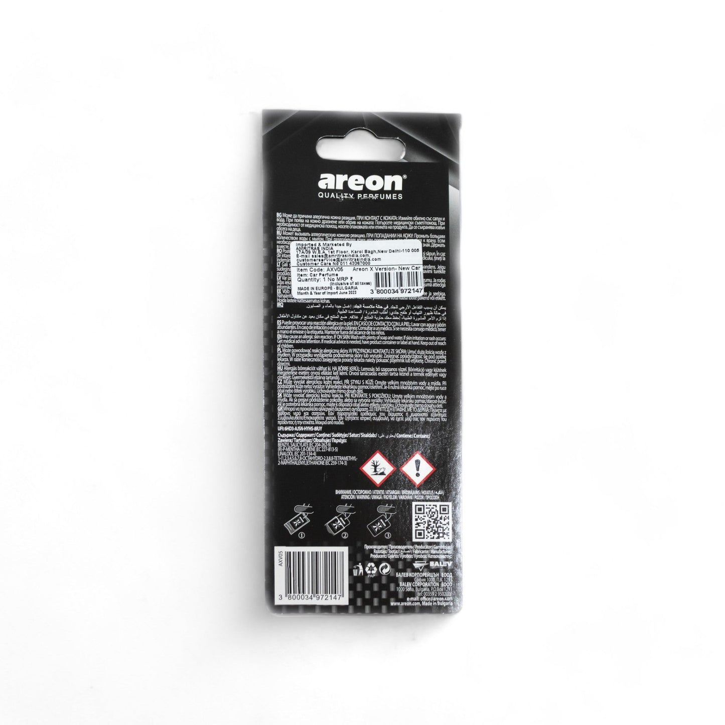 Areon X Version Hanging Car Freshener - New Car - TurboCars