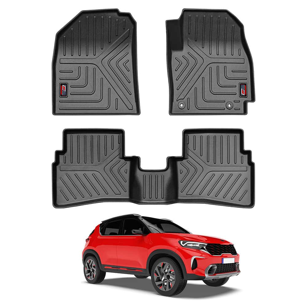 Kia Sonet GFX Life Long Car Floor Mat - TurboCars