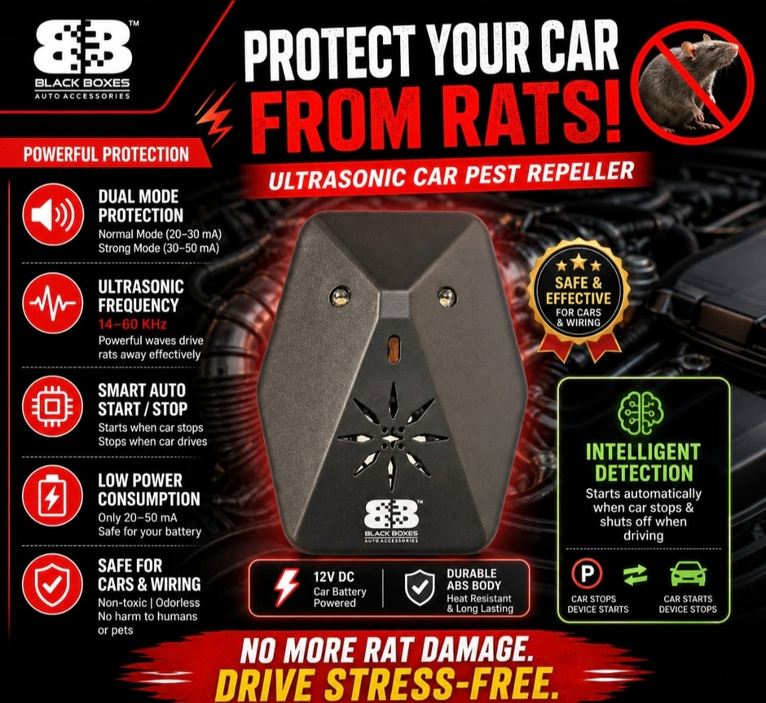 BlackBoxes Ultrasonic Rat Repellant Machine [Automatic]