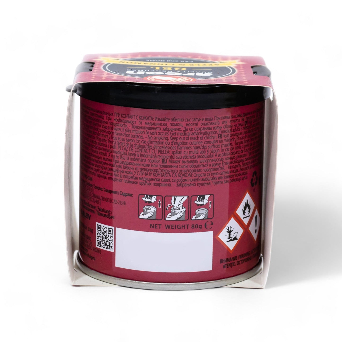 Areon Apple & Cinnamon Gel Car Freshener - TurboCars