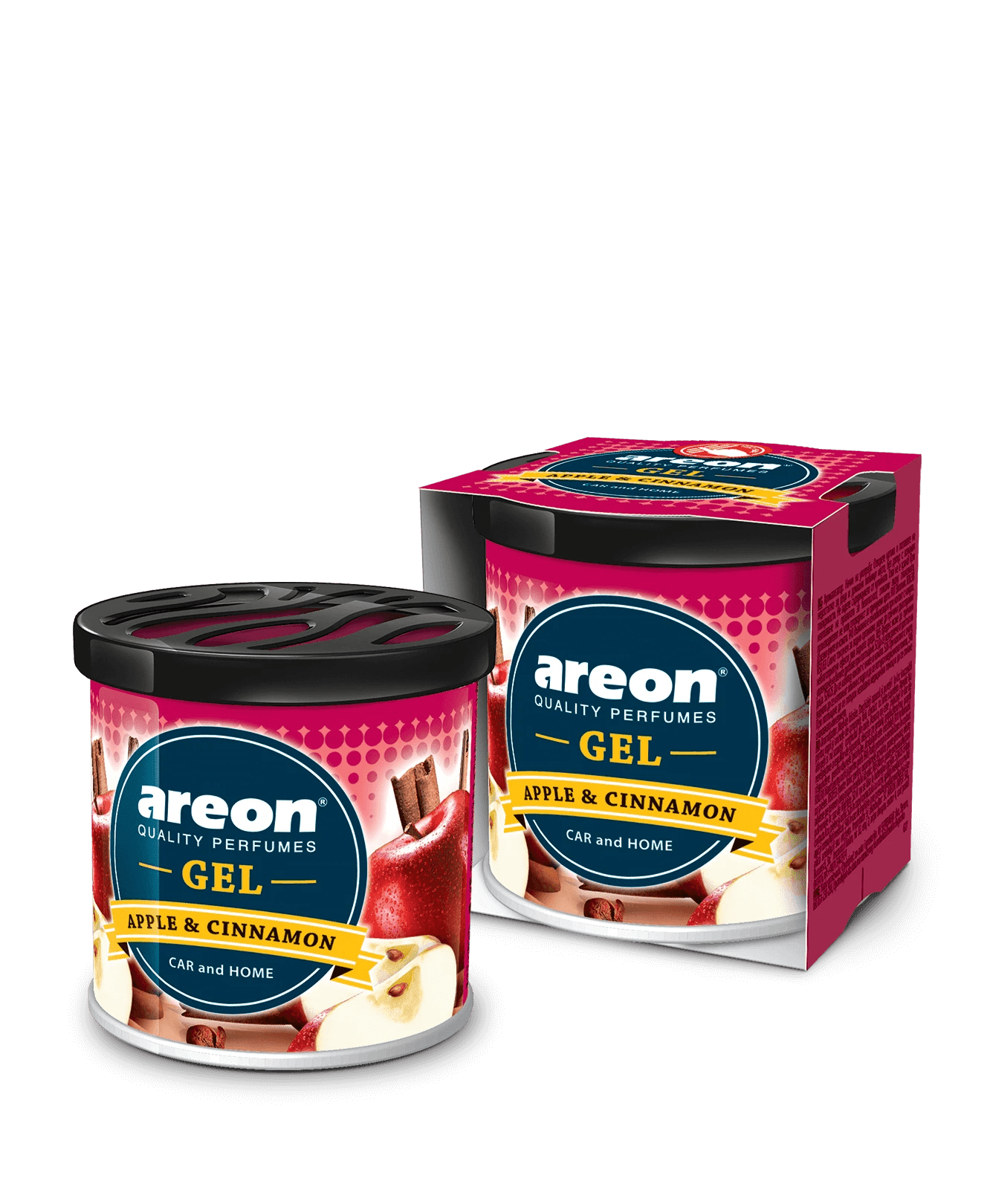 Areon Apple & Cinnamon Gel Car Freshener - TurboCars