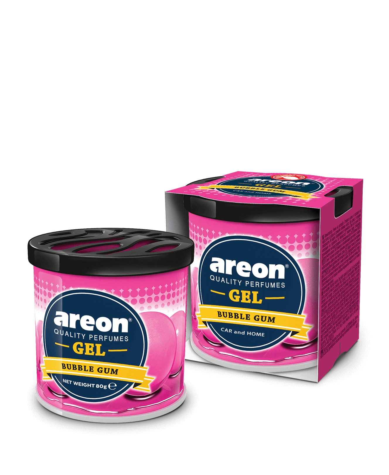 Areon Bubble Gum Gel Car Freshener - TurboCars
