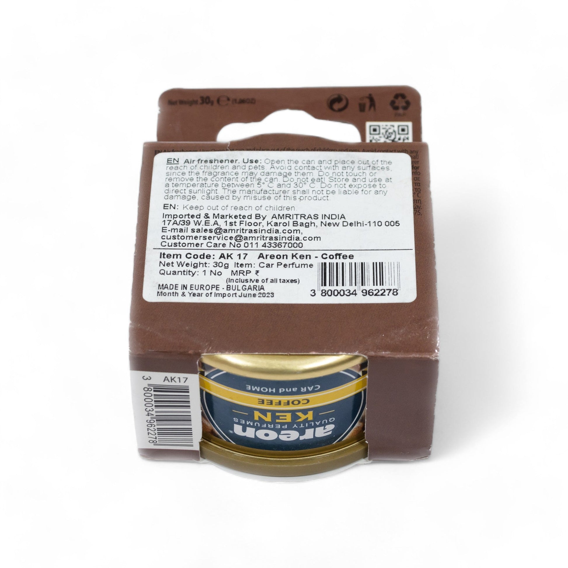 Areon Ken Gel Can 35g Car Freshener - Coffee - TurboCars