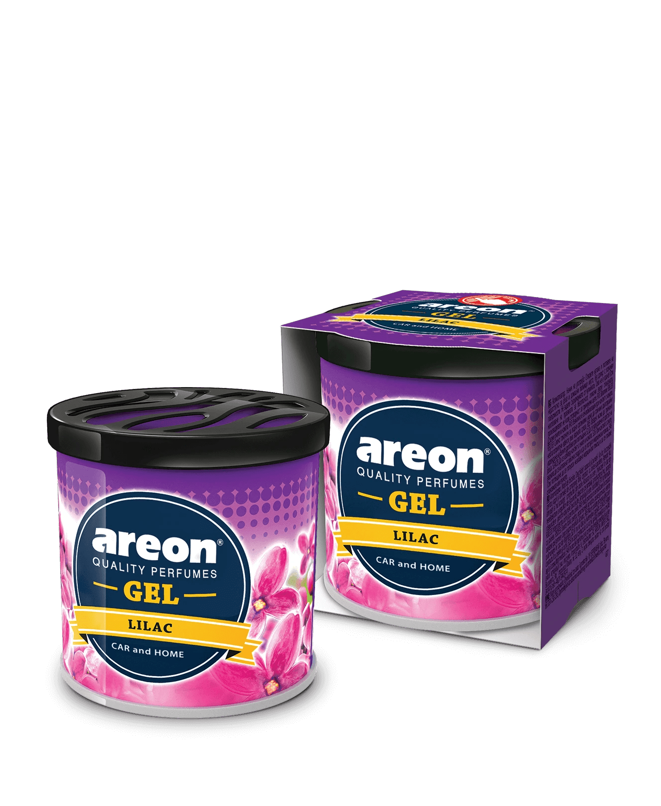 Areon Lilac Gel Car Freshener - TurboCars