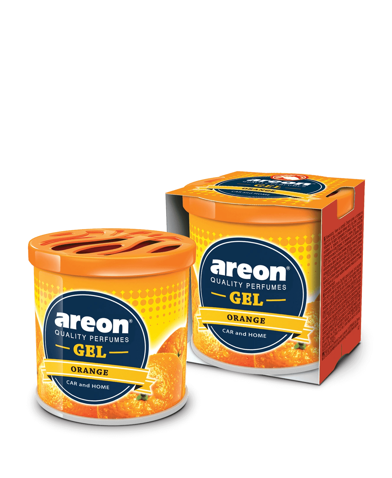 Areon Orange Gel Car Freshener - TurboCars
