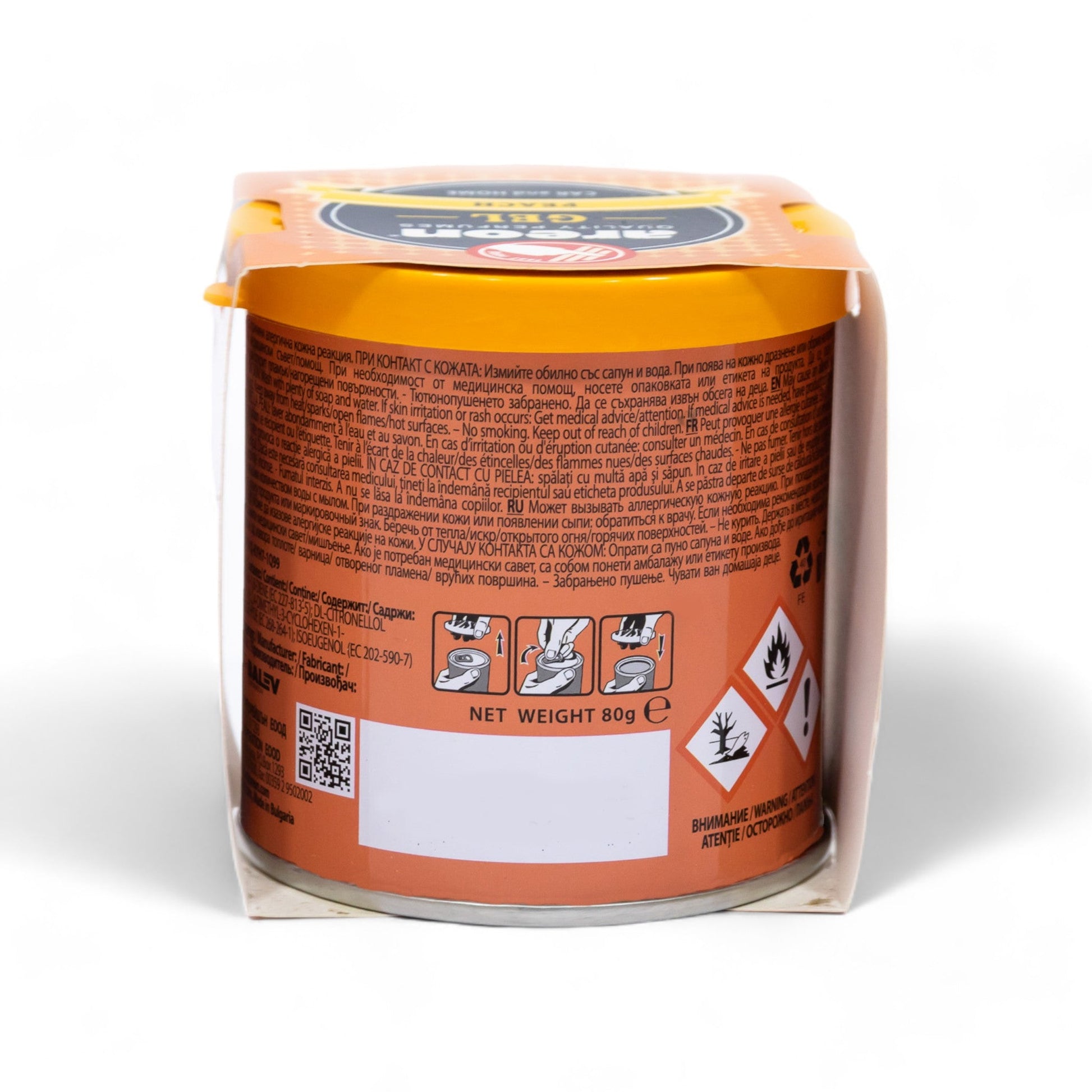 Areon Peach Gel Car Freshener - TurboCars