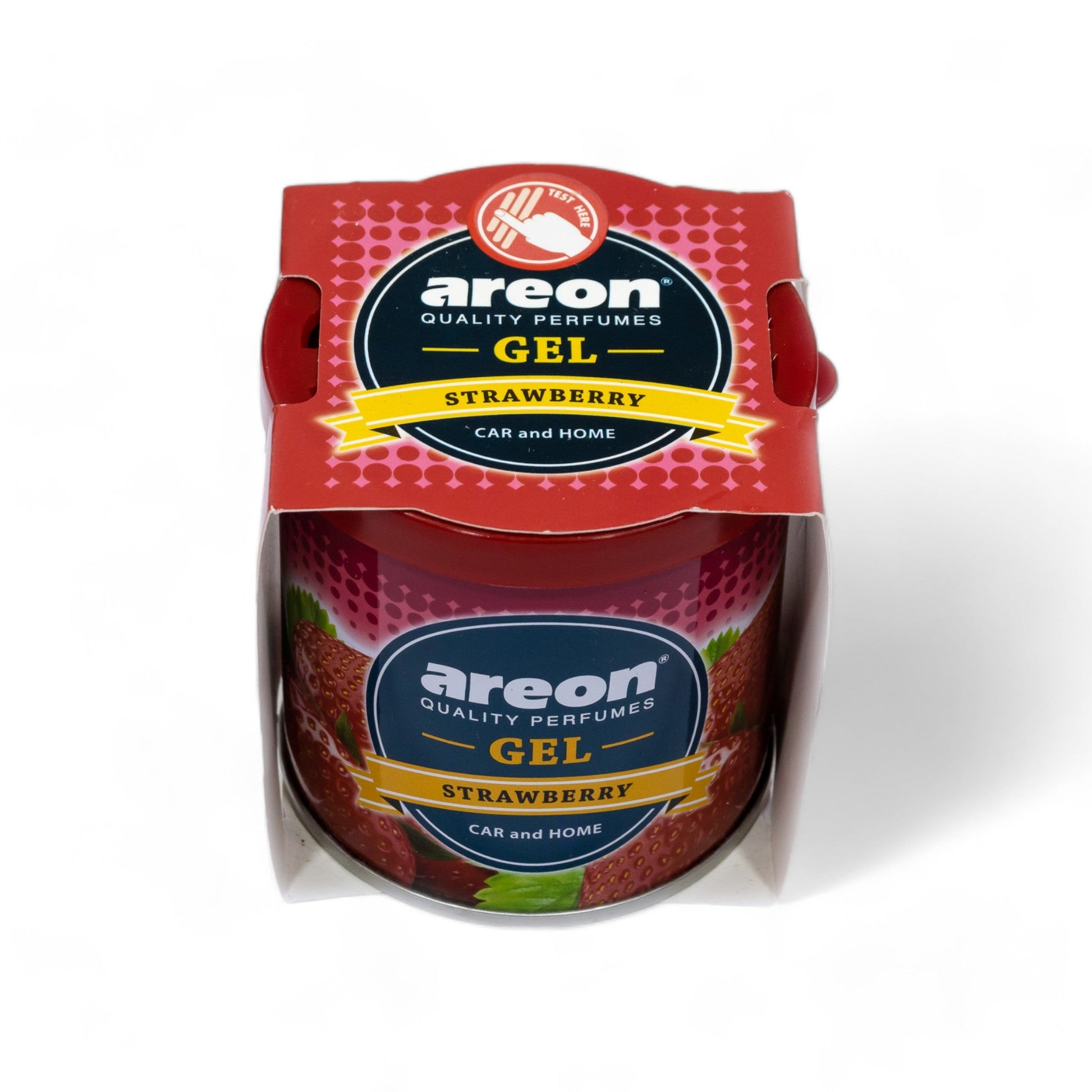 Areon Strawberry Gel Car Freshener - TurboCars