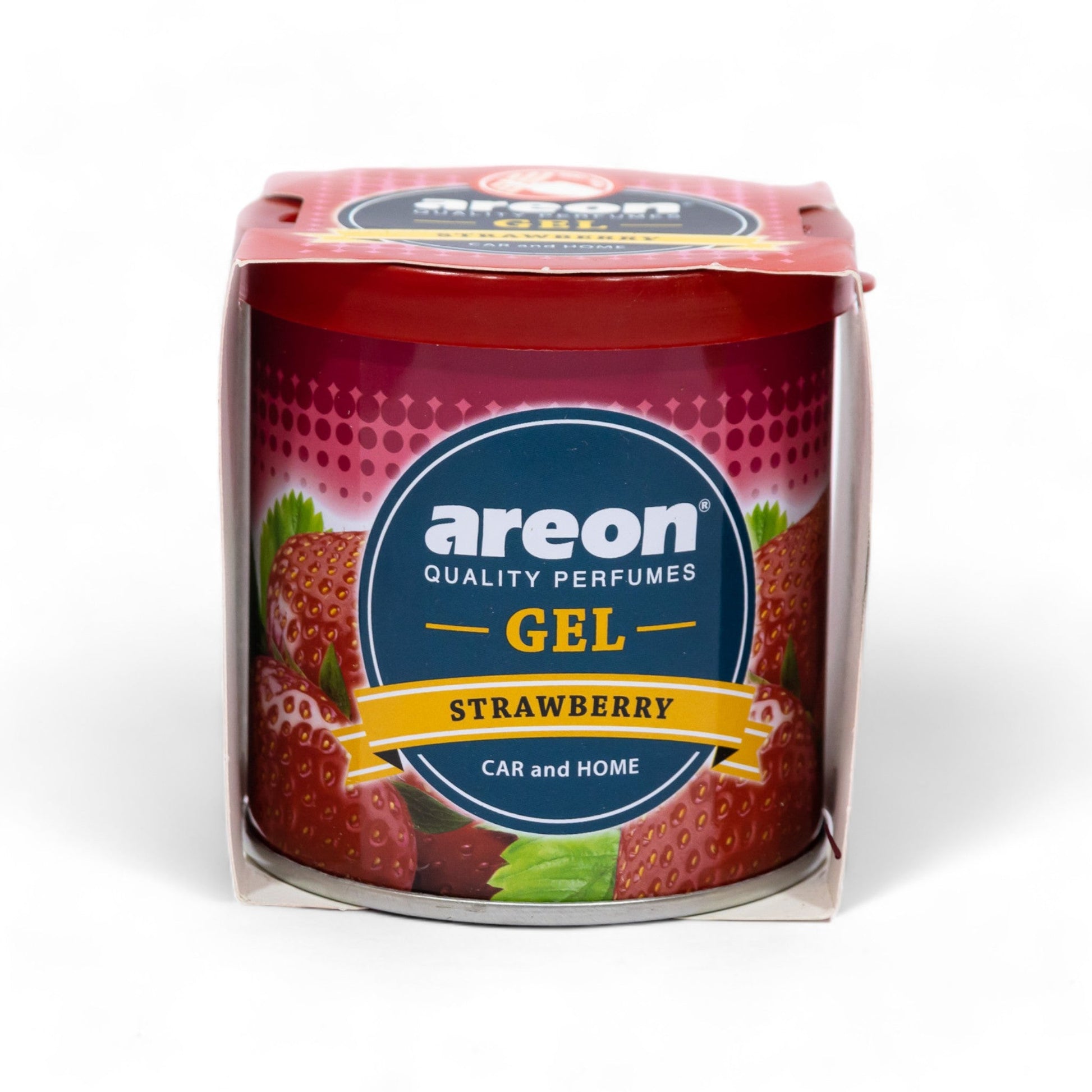 Areon Strawberry Gel Car Freshener - TurboCars