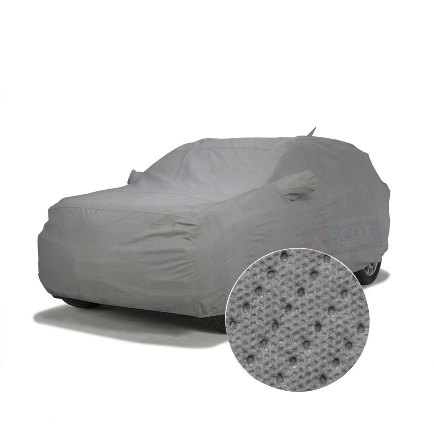 Ascot Hyundai Creta / Creta Facelift Car Cover Waterproof 2020 - 2024 Model with Mirror & Antenna Pockets 3 Layers Custom - Fit All Weather Heat Resistant UV Proof - TurboCars