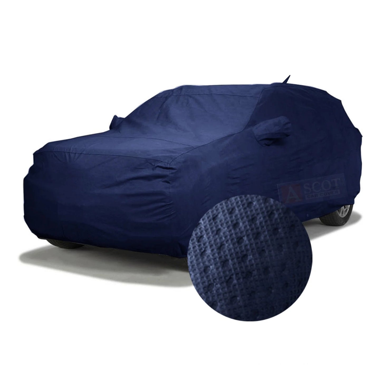 Ascot Hyundai Creta / Creta Facelift Car Cover Waterproof 2020 - 2024 Model with Mirror & Antenna Pockets 3 Layers Custom - Fit All Weather Heat Resistant UV Proof - TurboCars