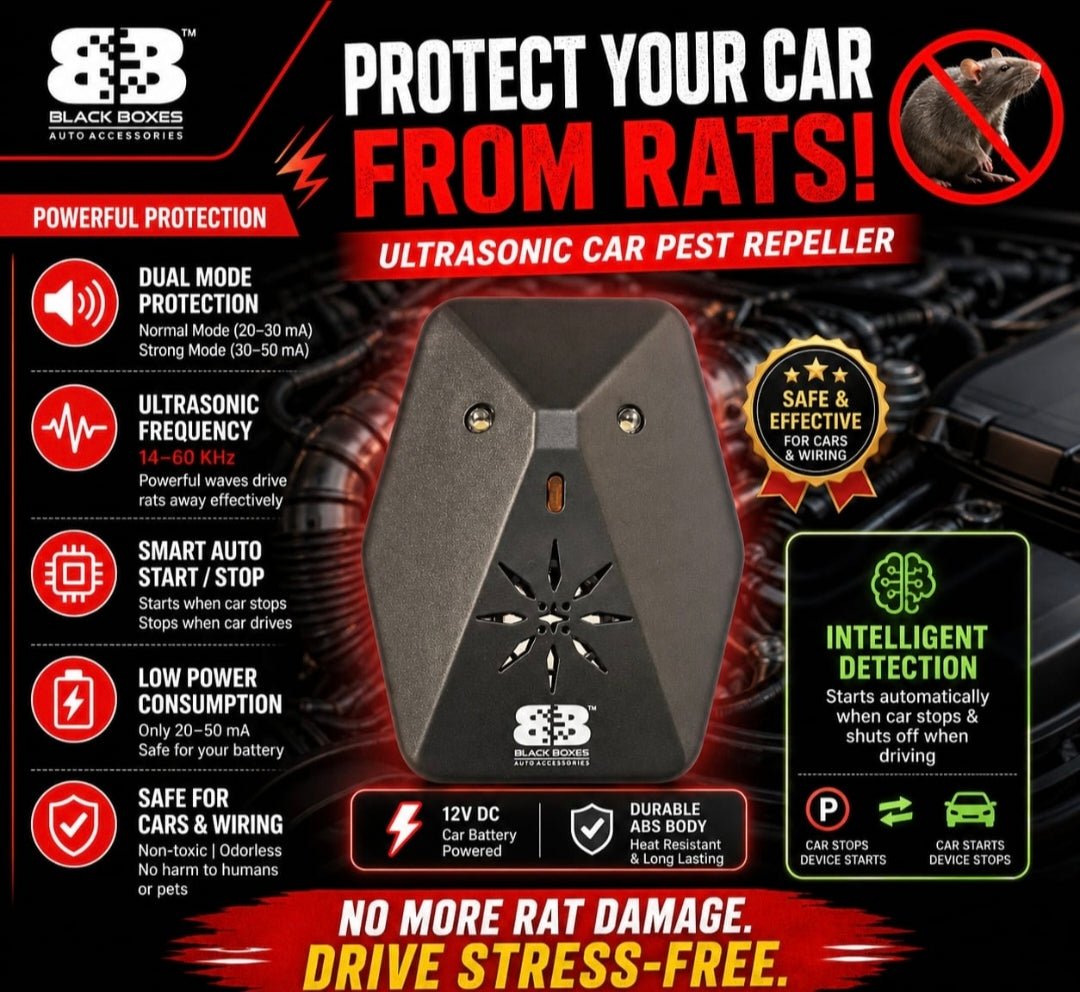 BlackBoxes Ultrasonic Rat Repellant Machine [Automatic] - TurboCars