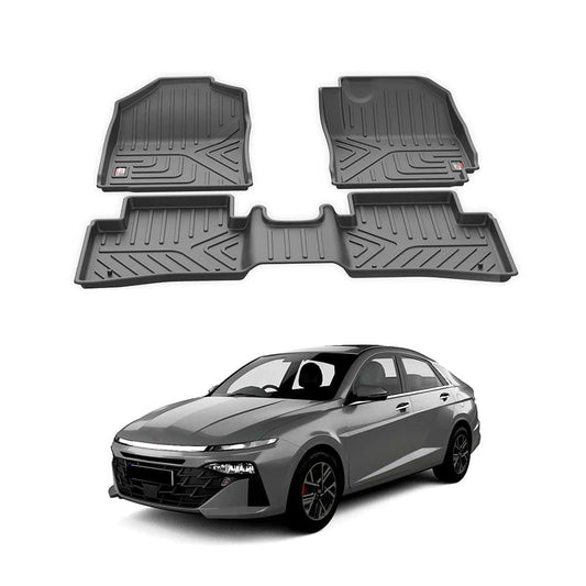 Hyundai Verna 2023 Onwards GFX Life Long Car Floor Mat - TurboCars