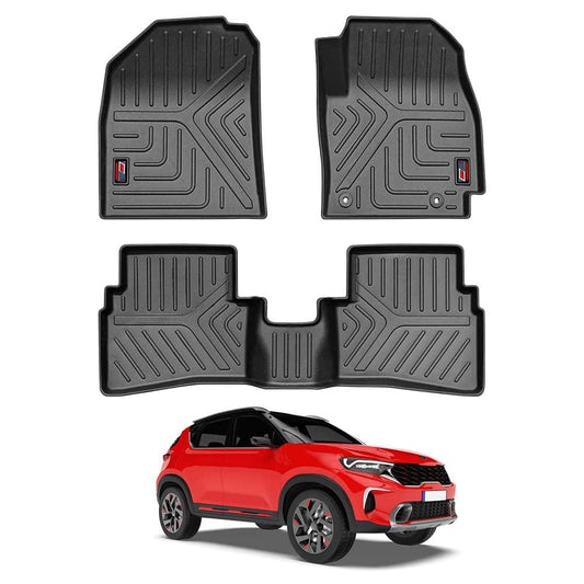 Kia Sonet GFX Life Long Car Floor Mat - TurboCars