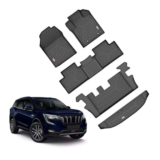 Mahindra XUV700 (7 Seater Automatic) GFX Life Long Car Floor Mat with GFX Trunk Mat - TurboCars