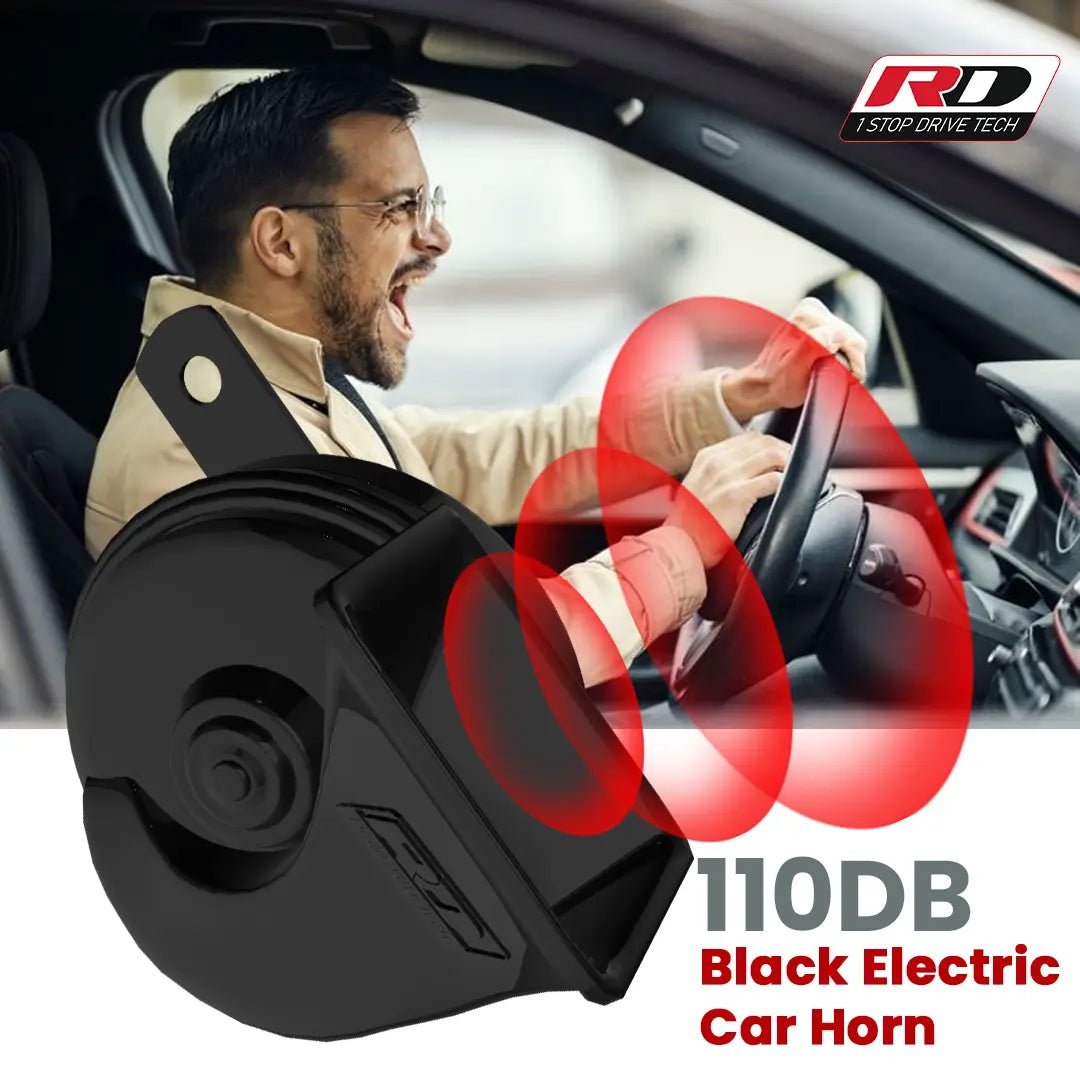RD 110DB Black Electric Car Horn – Twin Tone - TurboCars