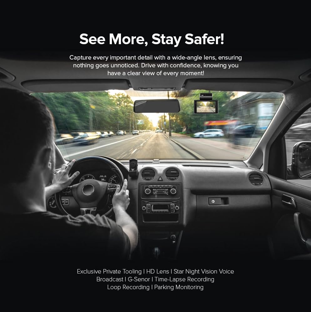 STELLAR DRIVE SD - 03 Pro™ 4K + 2.5K Dual Channel Smart Dash Camera with ADAS , BSD & Hardwire in the Box - TurboCars