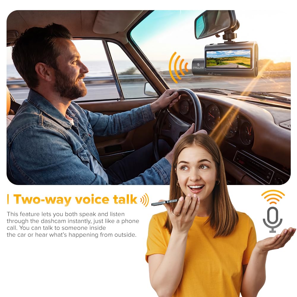STELLAR DRIVE SD - 4G LIVE ULTRA™ 4G LTE Smart Dashcam with Live Tracking & Remote Surveillance | Hardwire in the Box - TurboCars