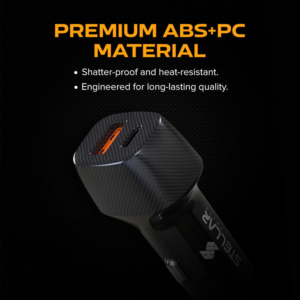 STELLAR DRIVE XC - 16 TORQ CHARGE™ 38W Fast Car Charger with PD 20W & QC 3.0 - TurboCars