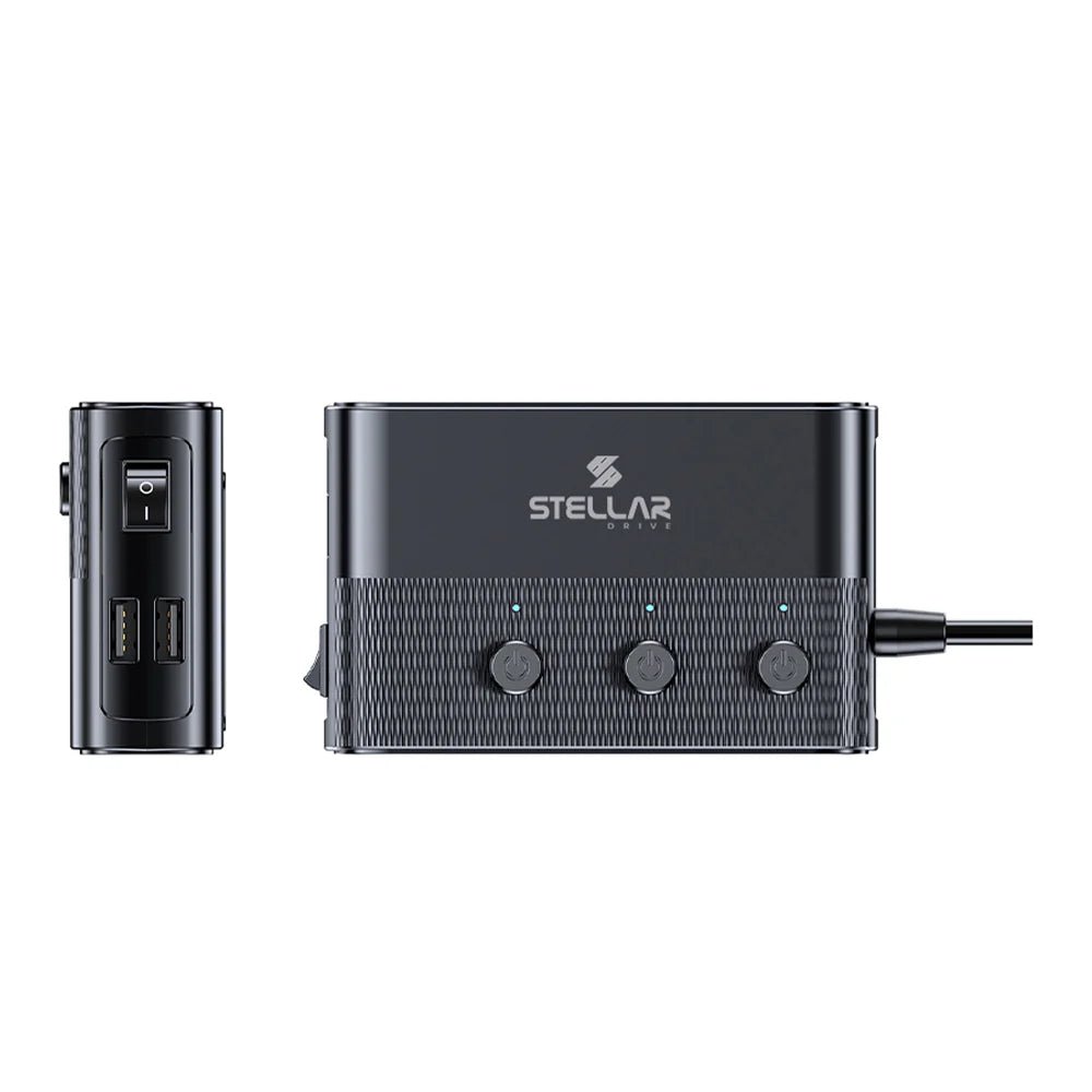 STELLAR DRIVE XC - 28™ 127W 7 - in - 1 Fast Car Charger & Power Hub for Cars, SUVs & Trucks - TurboCars